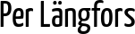 Per Längfors